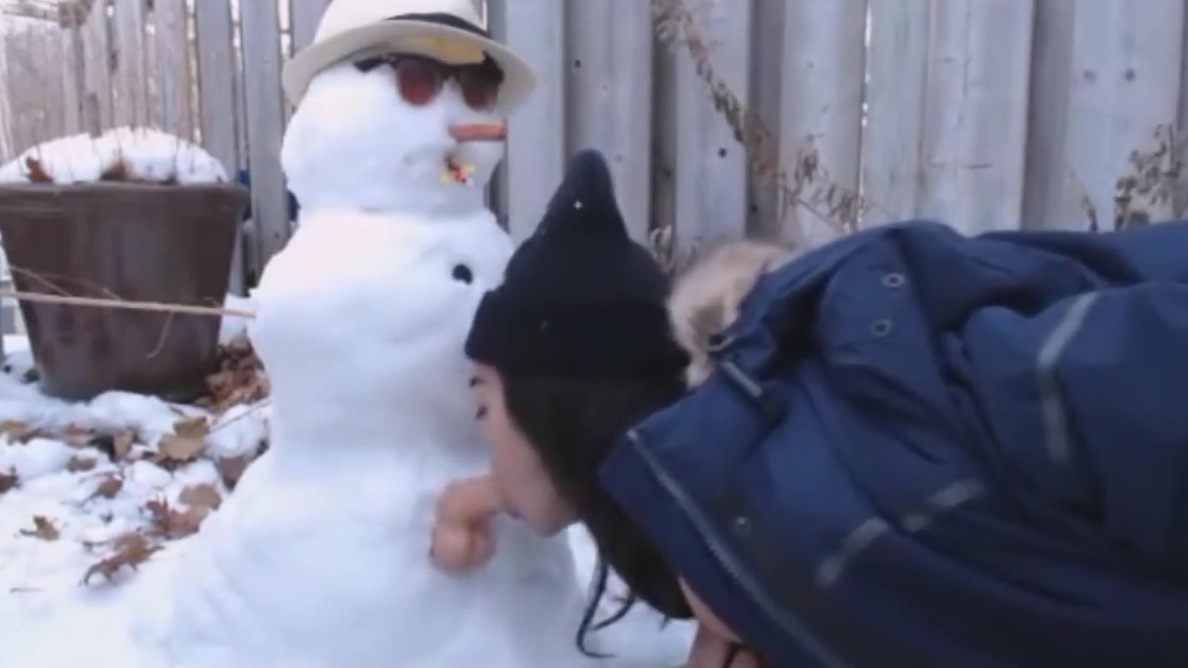 Woman Fucks Snowman